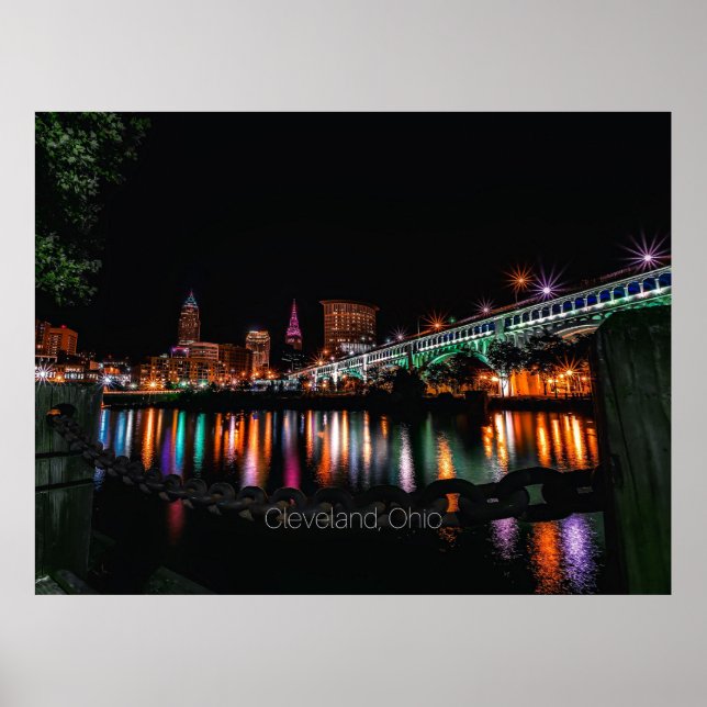 Poster Ville de Cleveland Ohio (Devant)