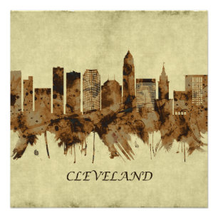 Poster Ville de Cleveland Ohio