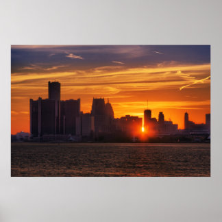 Poster Ville de Détroit #0527