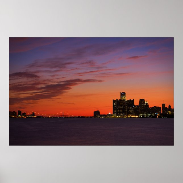 Poster Ville de Détroit #0652 (Devant)