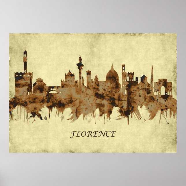 Poster Ville de Florence Italie (Devant)