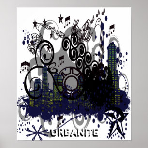 Poster Ville de Grunge