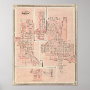 Poster Ville de Kokomo, Howard Co avec Marion