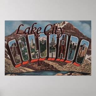 Poster Ville de lac, le Colorado - grandes scènes de