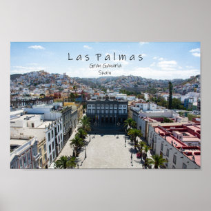 Poster Ville de Las Palmas en Espagne