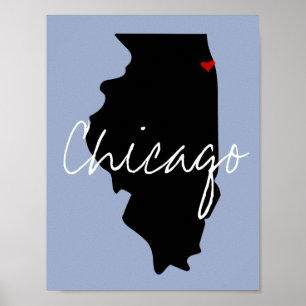 Poster Ville de l'Illinois