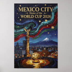Poster ville de Mexico