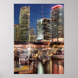 Poster Ville de Miami en Floride