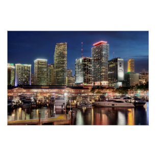 Poster Ville de Miami en Floride