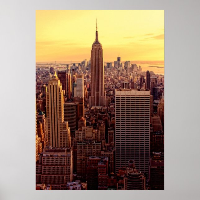 Poster Ville de New York avec Empire State (Devant)