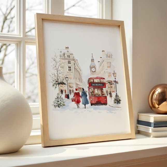 Poster Ville de Noël de Londres (Créateur téléchargé)