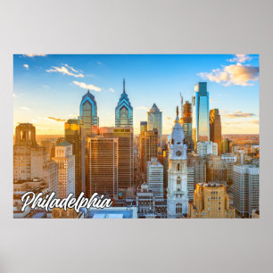 Poster Ville De Philadelphie, Pennsylvanie, États-Unis