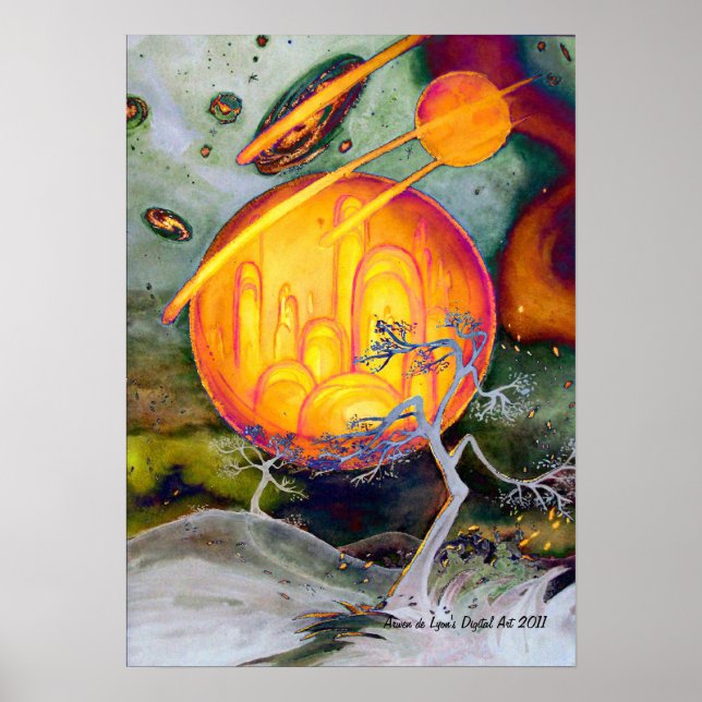 Poster Ville de Phsychedelic (Devant)