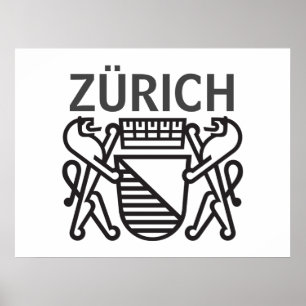 Poster Ville de Zürich, SUISSE