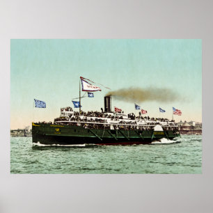 Poster "Ville d'Erie" ligne 1900 de Cleveland et de