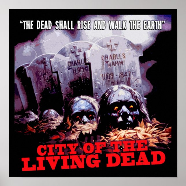 Poster Ville des vivants morts (Devant)