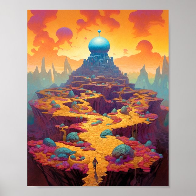 Poster Ville d'Imaginaire surréaliste (Devant)