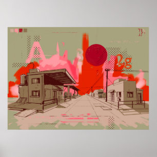 Poster Ville du soleil