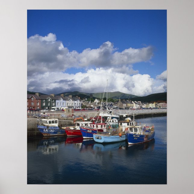 Poster Ville et port, Dingle, comté de Kerry, (Devant)