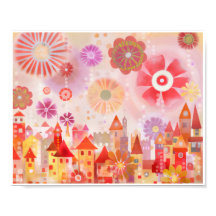 Ville euphorique 3e étape Célébration Art Imprimer