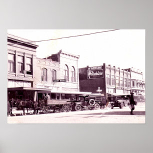 Poster Ville l'Oklahoma de Ponca circa 1930