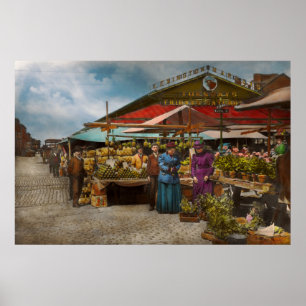 Poster Ville - marché de Lexington, Baltimore, le
