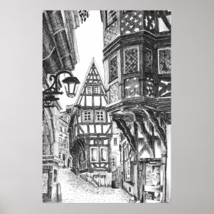 Poster Ville médiévale