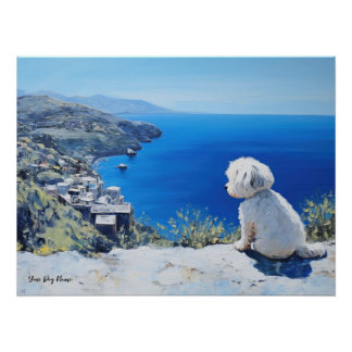Poster Ville méditerranéenne idyllique, Chih Tzu Chien 01