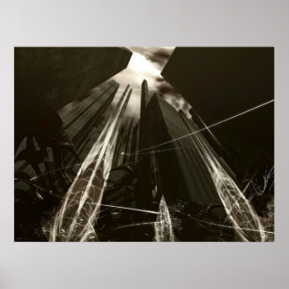POSTER VILLE MODERNE