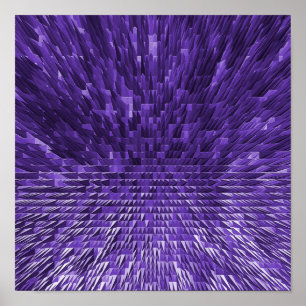 Poster Ville pyramidale violette......