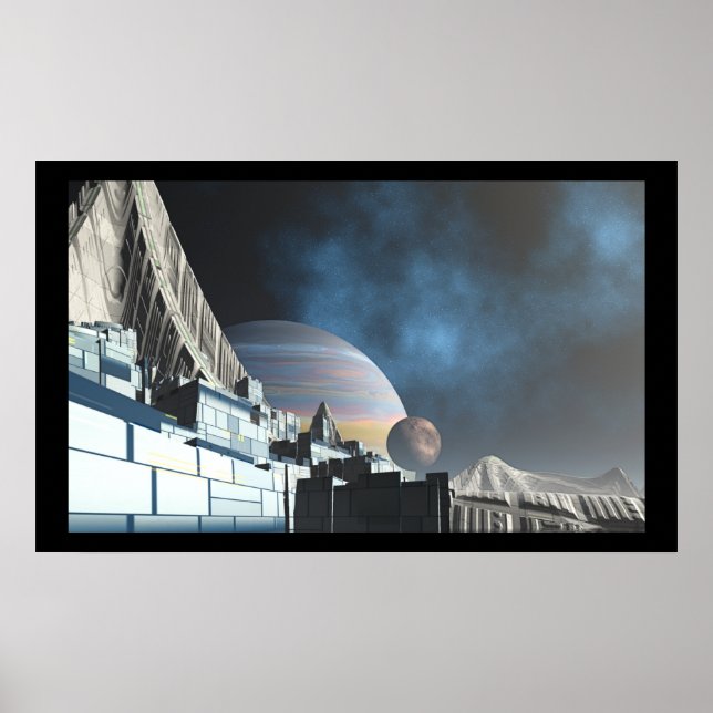 Poster Ville SciFi (Devant)