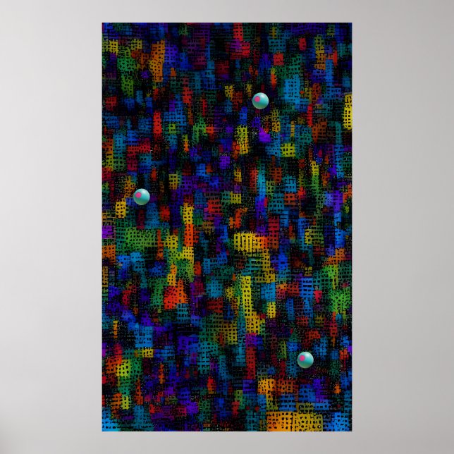 Poster Ville sur la colline (Devant)