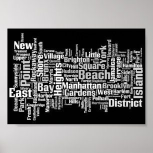 Poster Villes de New York City