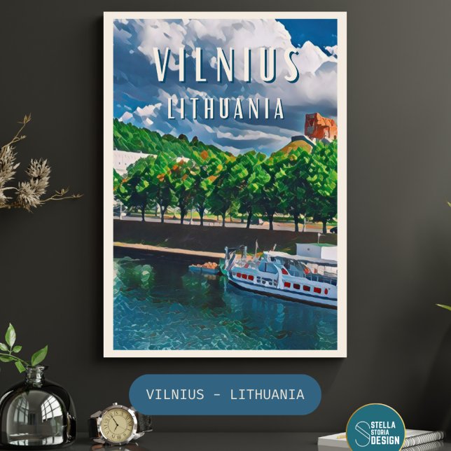 Poster Vilnius, la perle de la mort (Vilnius : L'âme balte s'exprime dans chaque coin de rue.)