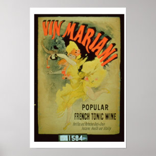 Poster Vin de Mariani de publicité par affichage ',