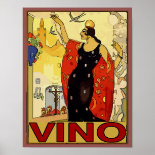 Poster Vin espagnol, Vino