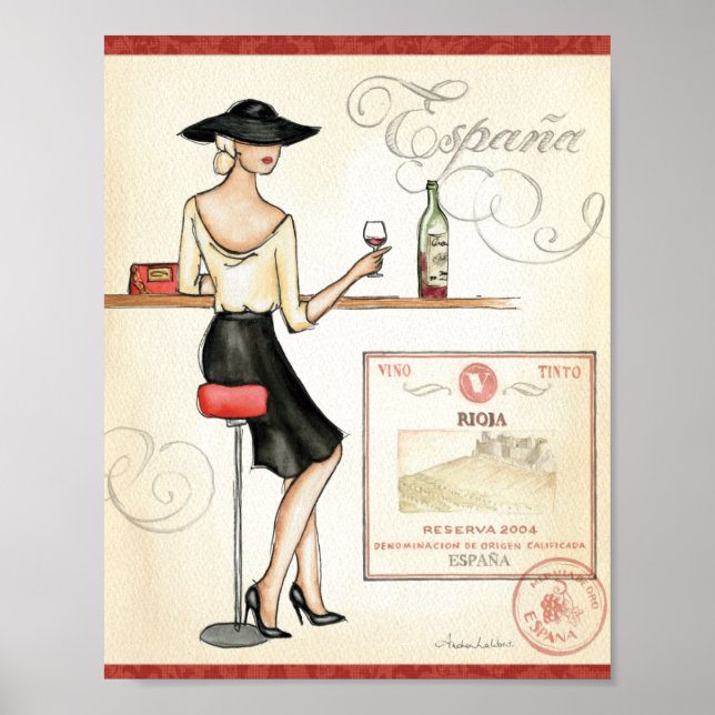 Poster Vin fashionista (Devant)