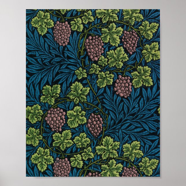 Poster Vin Motif, William Morris (Devant)