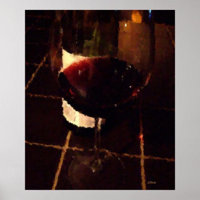 Poster Vin rouge (Devant)