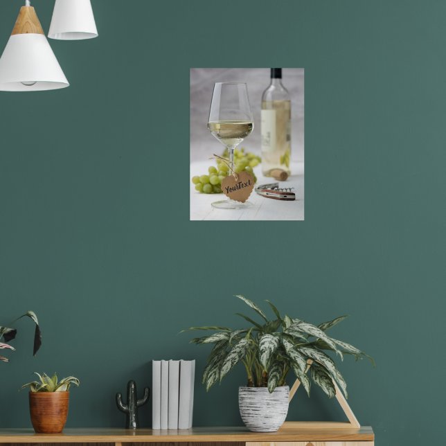 Poster Vin Sommelier Vine Lover bouteille Design de raisi (Salon 1)