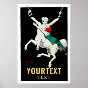 Poster Vin vintage Ad Centaur par Jean d'Ylen