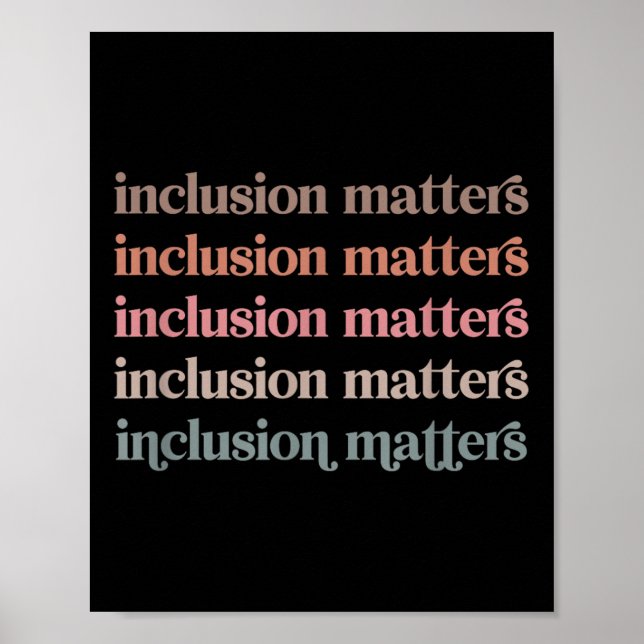 Poster Vinatge Inclusion S Diversité Positive (Devant)