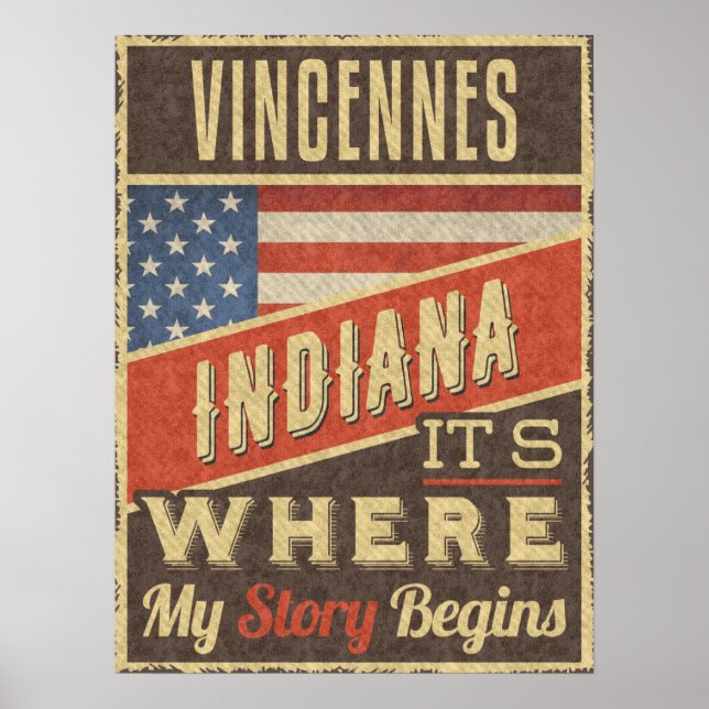 Poster Vincennes Indiana (Devant)