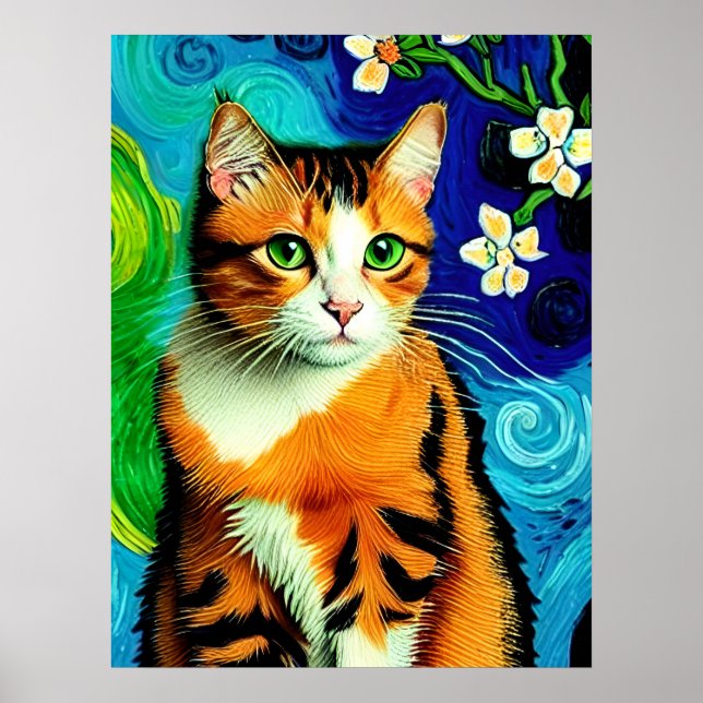 Poster Vincent Cat Gogh (Devant)