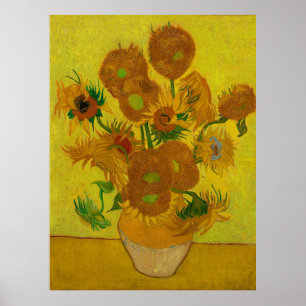 Poster Vincent Van Gogh 15 Peinture de tournesols
