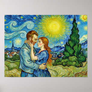 Poster Vincent Van Gogh amoureux -- ART BIZARRE
