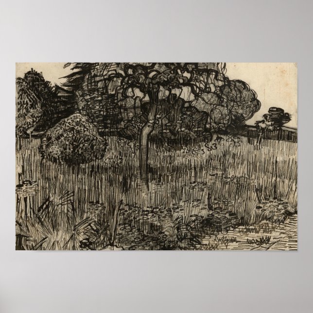 Poster Vincent van Gogh - Arbre à pleurs (Devant)