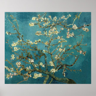 Poster Vincent Van Gogh - Arbre d'amandiers en fleurs