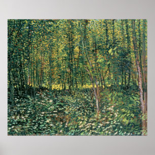 Poster Vincent van Gogh   Arbres et sous-bois, 1887