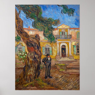 Poster Vincent Van Gogh - Asile Saint-Paul à Saint-Remy